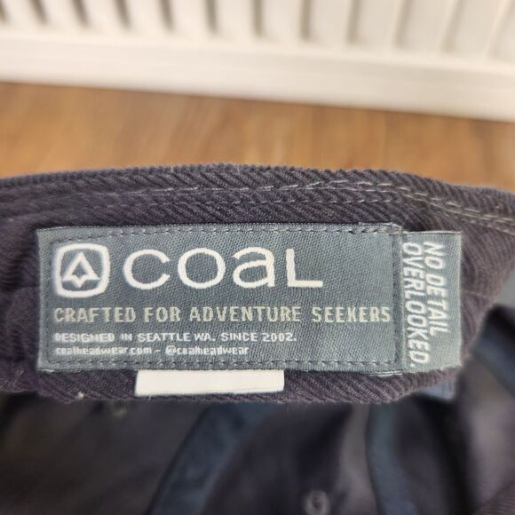 Coal The Hauler Low Cord Corduroy Snapback Hat Cap Charcoal Gray Seattle Outdoor - Picture 10 of 10